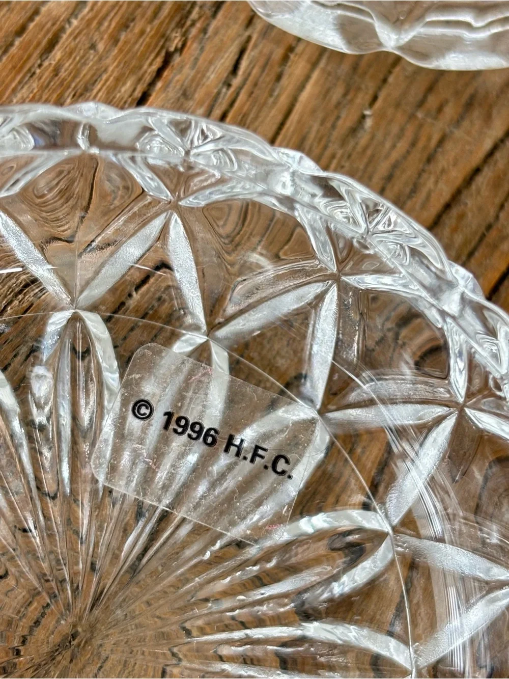 Vintage Hershey's Kiss Crystal Keepsake Trinket Dish Ring Holder